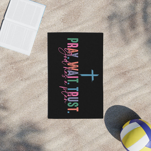 Inspirational Beach Towels, Motivational Gifts for Summer, Faith-Based Beach Essentials, Prayer Towels for Relaxation, Christian Beach Gear