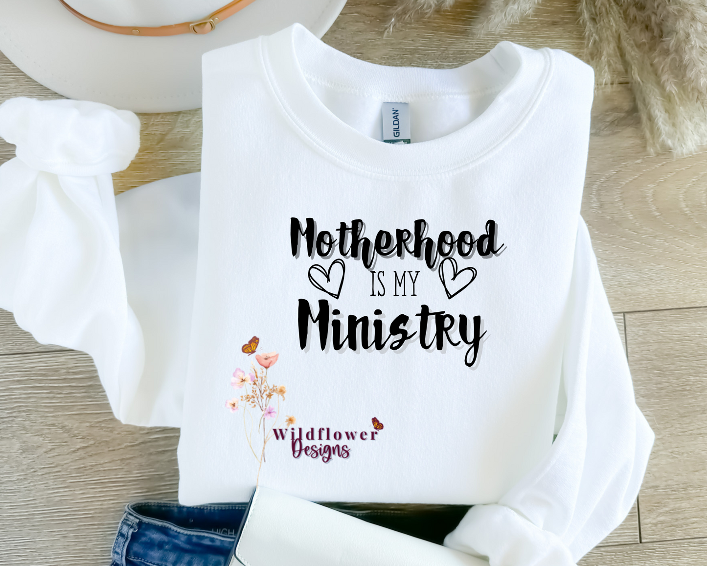 Motherhood is my Ministry Crewneck