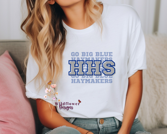 Haskell Haymaker GO BIG BLUECustom Tshirt