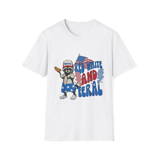 Patriotic Animal T-Shirt | Fun July 4th Tee for Friends, Family Reunion, Summer BBQ, Independence Day Celebration, Casual Outing